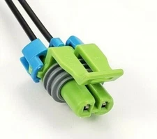 2 Way GM Ambient Air Temp Sensor & AIR Solenoid Connector Plug Pigtail
