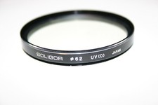 camera lens filters Soligor 62mm uv, Tiffen 49mm 80B, Osawa 58mm strap LOT 3 