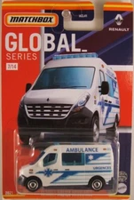 MATCHBOX Global (France) Renault Master Ambulance, 2021 issue (NEW in BLISTER)
