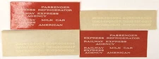Champ HO Scale Decals #HD-19W Express Refrigerator (White Lettering)