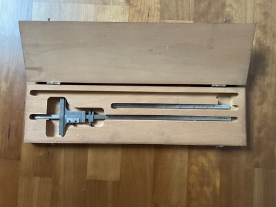 Starrett 448Z-6 Vernier Depth Gage 0-6  Blade Nonius-Tiefenmesser