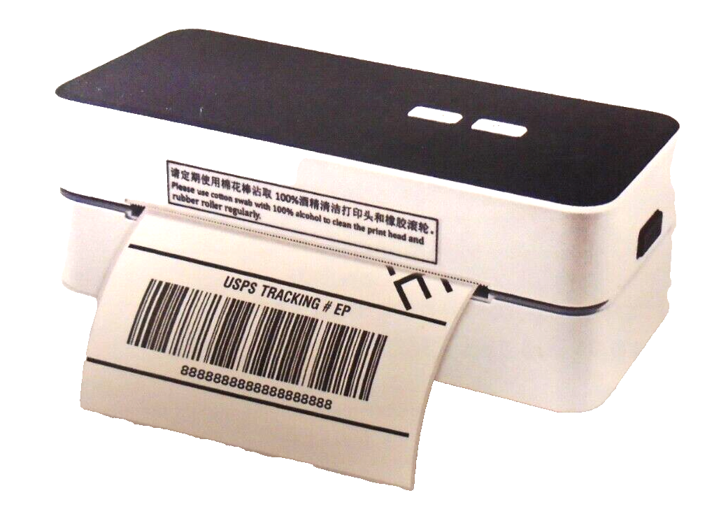 LFPERT DB401 4x6 White Thermal Barcode Label Printer with USB Free Shipping  