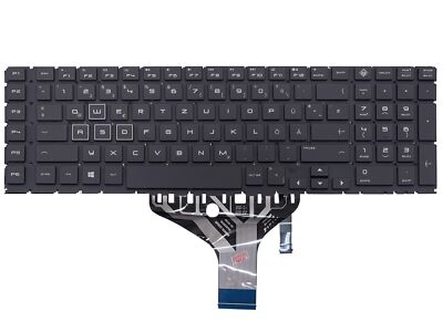 DE - Tastatur keyboard mit RGB Beleuchtung für HP Omen 17-cb0001ng, 17-cb0185ng