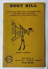 Boot Hill Rules for the Wild West Blume & Gygax  1975 Tactical Studies Rules PB