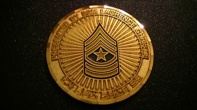 SERGEANT MAJOR LAURENCE CHRISTIE CHALLENGE COIN RESERVE COMPONENT RETENTION EXC