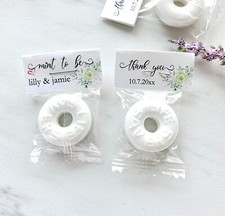 50 Personalized wedding mints, affordable wedding favors, mint to be favors
