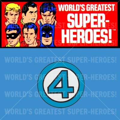 Mego Mr Fantastic Decal for World's Greatest Superheroes 8  Action Figure