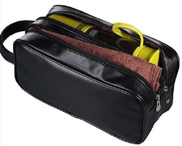 Envío gratis Soft Leather Zip Travel Neceser Para Hombre Ladies Supply Toilet | eBay