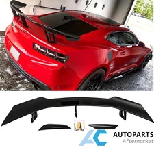 For 2016- 2024 Chevy Camaro SS Rear Spoiler Trunk Wing ZL1 1LE Style Gloss Black