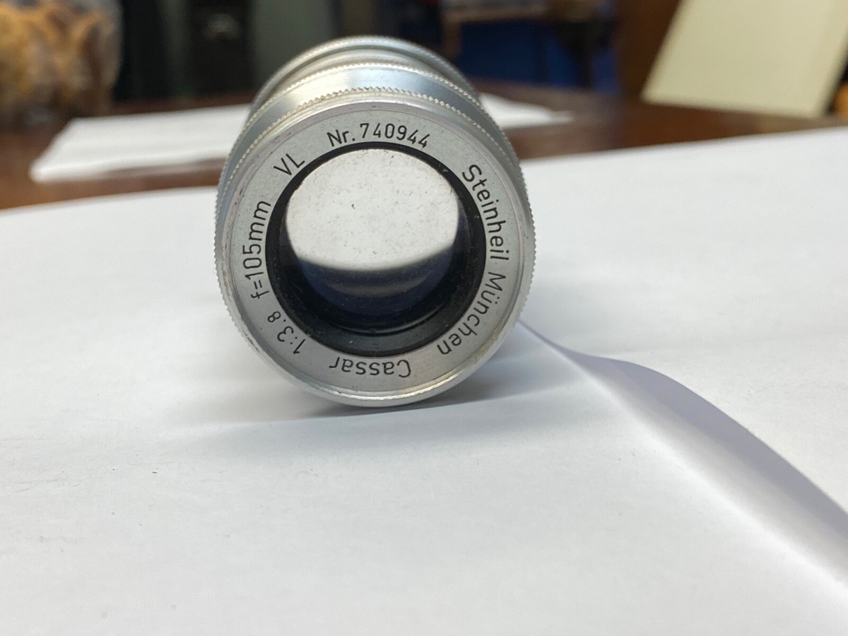 Steinheil Cassar 105mm F3.8 lens 35mm format lens nice optics
