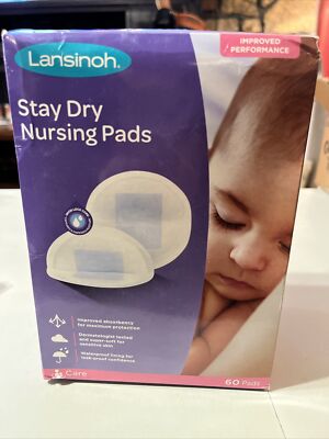 Lansinoh 60-CT Disposable Nursing Pads Stay Dry Absorbency