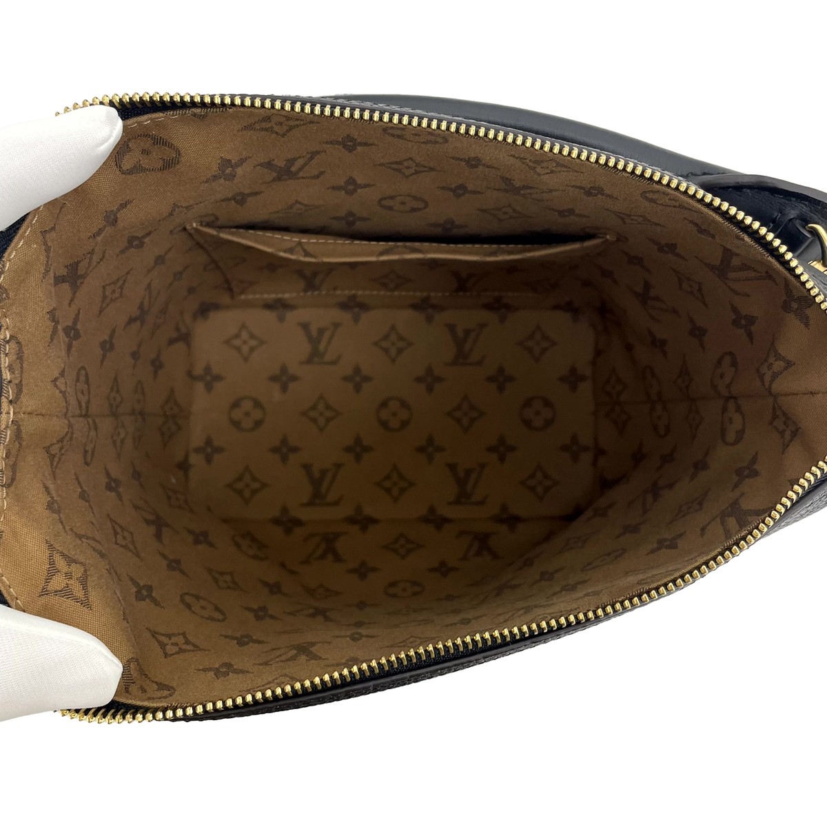 VUITTON バッグ AUTH LOUIS VUITTON M57934 CRUISER PM BLACK SHOULDER BAG