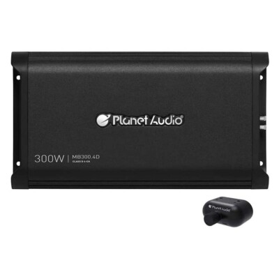 Planet Audio MB300.4D 4D Mini Bang 4 Channel 1200W Class D Power Car Amplifier