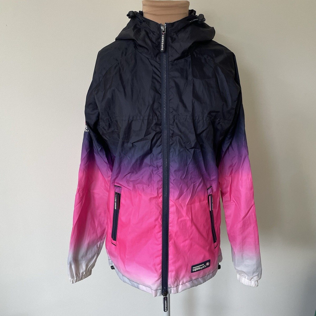 SUPERDRY Original Windcagoule Jacket Gradient Tricolor Windbreaker 