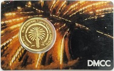 DUBAI PALM JUMEIRAH DMCC 1/2 OZ GOLD .9999 FINE SEALED ROUND IN ASSAY CARD 5670.00 per troy oz
