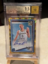 2025 DONRUSS WNBA RATED ROOKIE SIGNATURES HOLO GOLD LASER PAIGE BUECKERS  4/10!