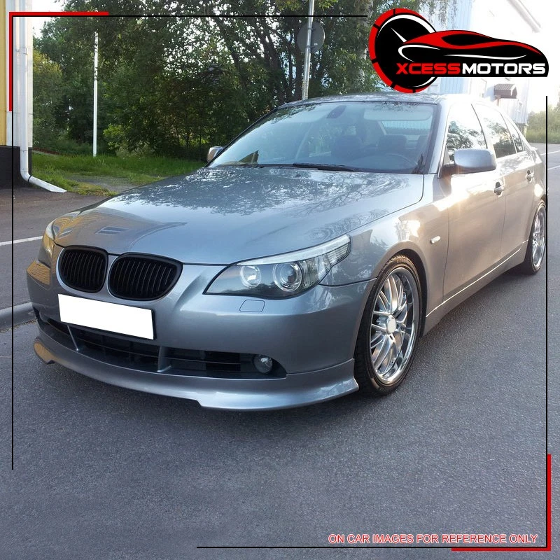 Fits 04-07 BMW E60 5-Series C Style Front Bumper Lip Lower Guard Spoiler - PU Foto 2 de 4