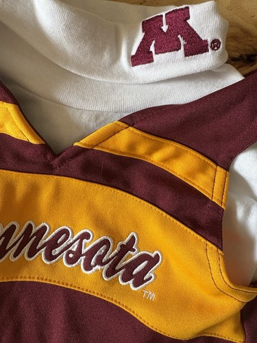 University of Minnesota Gophers 24M Dress Jumper Shirt Cheerleader Set GEN2 - Picture 3 of 8