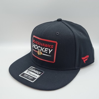 Chicago Blackhawks Pro Prime Flat Brim Fanatics Adjustable Snapback Cap OSFM NHL