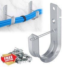AOKLIT 2" Galvanized Steel J-Hooks Heavy Duty Cable Mount 50 PCS