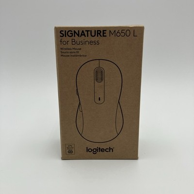 Logitech Signature M650 L Wireless Mouse Full Sized For Large Hands Bluetooth