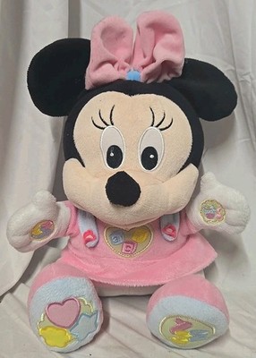 Disney Baby Minnie Mouse Play  & Learn Talking Polish Plush Clementoni RARE