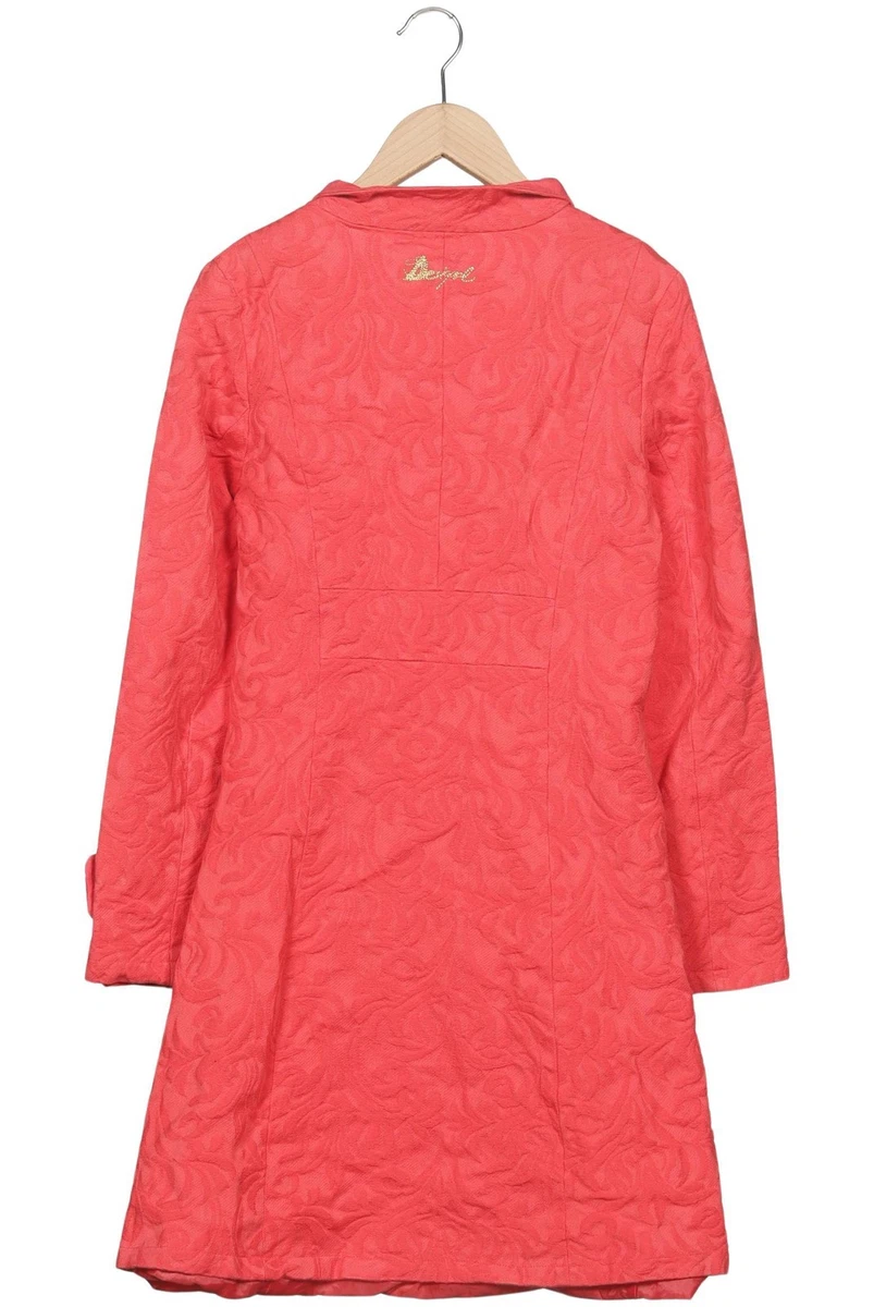 Desigual Mantel Damen Jacke Parka Gr. 38 Baumwolle Rot #bvy4tm3