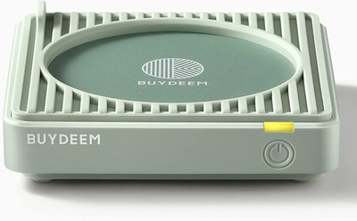 BUYDEEM OA20013 Extra Wide Mug Warmer, One-Touch Beverage Cup Warmer with 2 T...