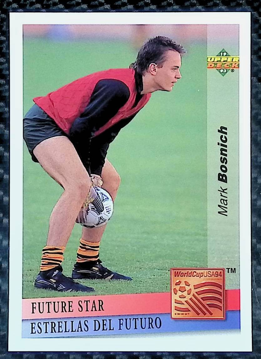 1993 Upper Deck World Cup Preview (English/Spanish) #FS7 - Mark Bosnich