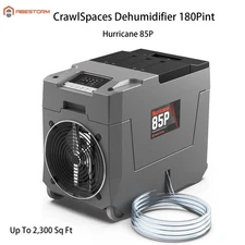 Abestorm 180PPD Crawlspace Dehumidifier Basement Warehouse Garage 2300Sq w/Pump