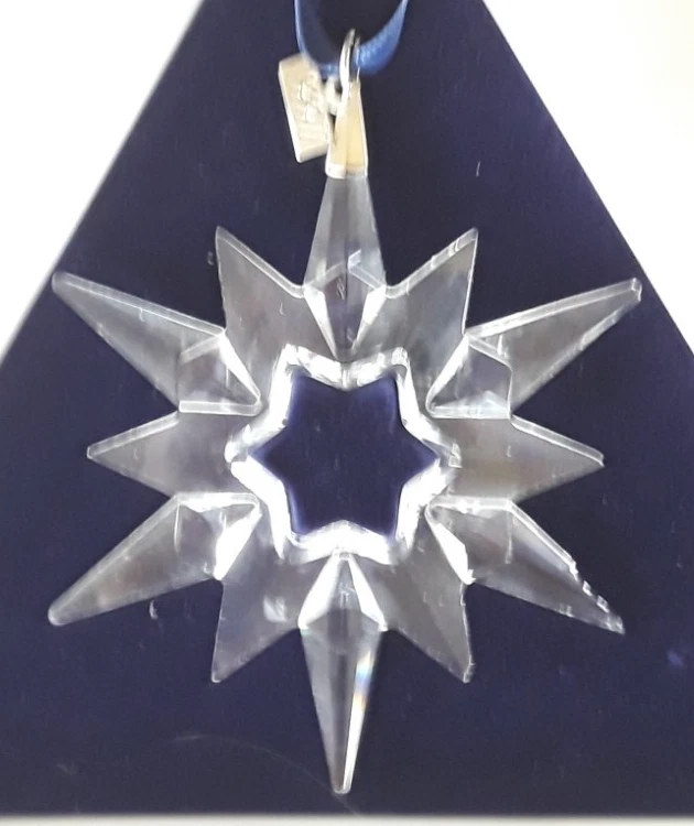 Swarvoski 1997 adorno anual de copo de nieve de cristal Foto 2 de 4