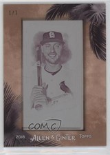 2018 Topps Allen & Ginter Mini Framed Printing Plate Magenta 1/1 Paul DeJong 0t2