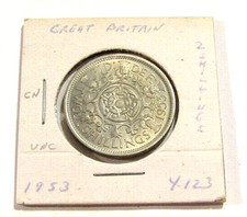1953 Great Britain 2 Shilling (Florin) unc Coin