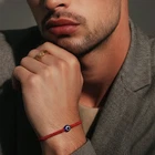 Bracelet Red Evil Eye- Adjustable Turkish Greek Charm Jewelry for Women and Man
