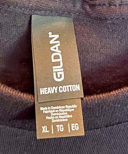 Gildan XL Black Cotton Crew Neck Short Sleeve Graphic Tee Bitch Dust