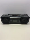 Vintage Sharp WQ-T282 Boombox For Parts Repair AM/FM Dual Cassette Japan