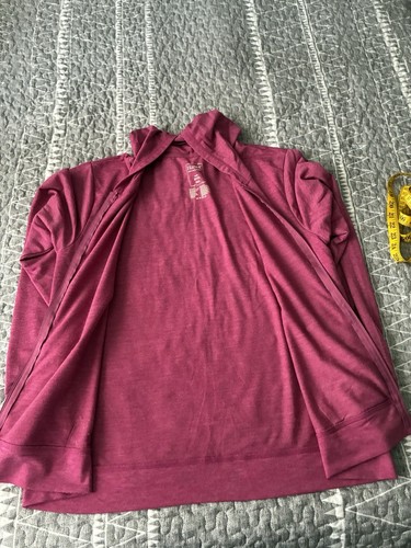 Hanes Women’s XL Lightweight Hooded Full Zip Long Sleeve Jacket - Picture 4 of 7