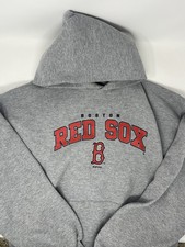 Vintage 2004 Boston Red Sox Russell Athletic MLB Gray Hoodie Sweatshirt (L)