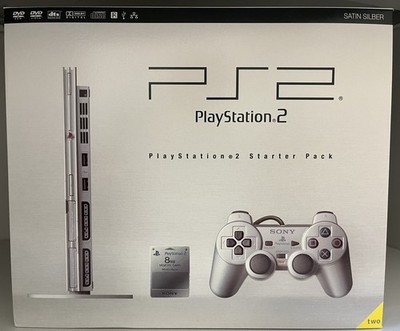 PS2 Sony PlayStation2 neu OVP Slimline PAL / Slim Silver - Silber SCPH-77004 SS