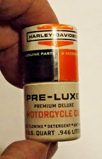 Vintage Harley Davidson Motorcycle Pre-Luxe Oil Mini Quart Can Unused Matches