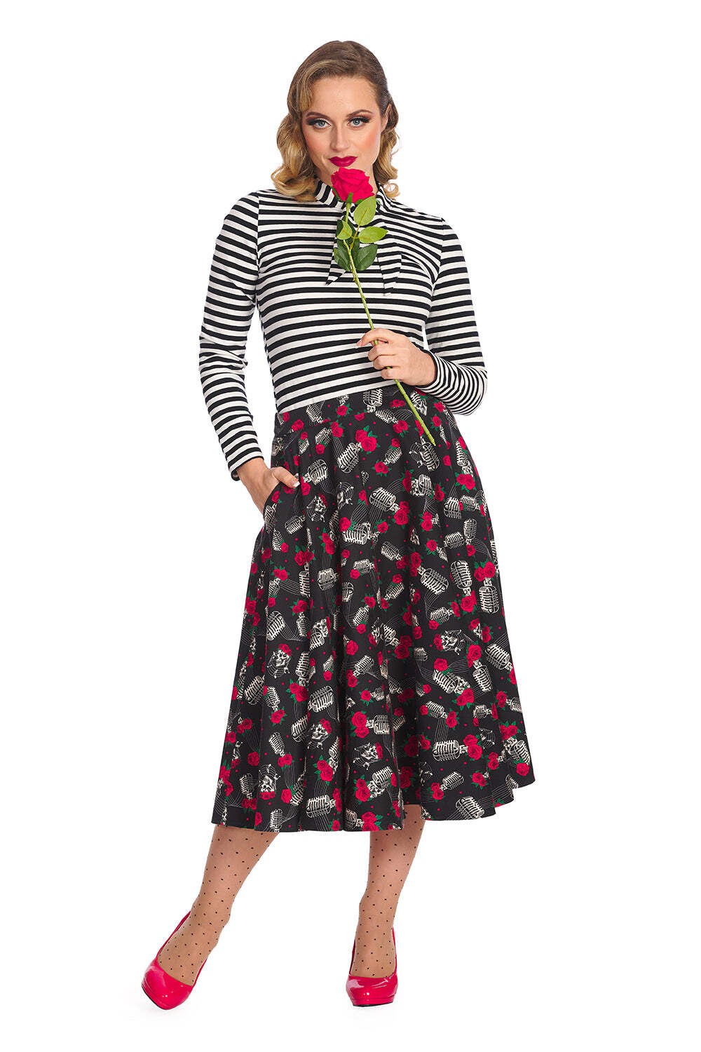 Banned Apparel - Spooks and Stripes Top