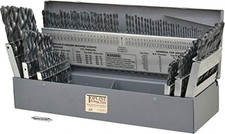 Topline Drill Bit Set 115pcs Fractional Letter Number Black Finish