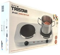 Tristar KP-6245 Doppel-Kochplatte Ø15,5 + Ø18,5 Cm 2.500 Watt