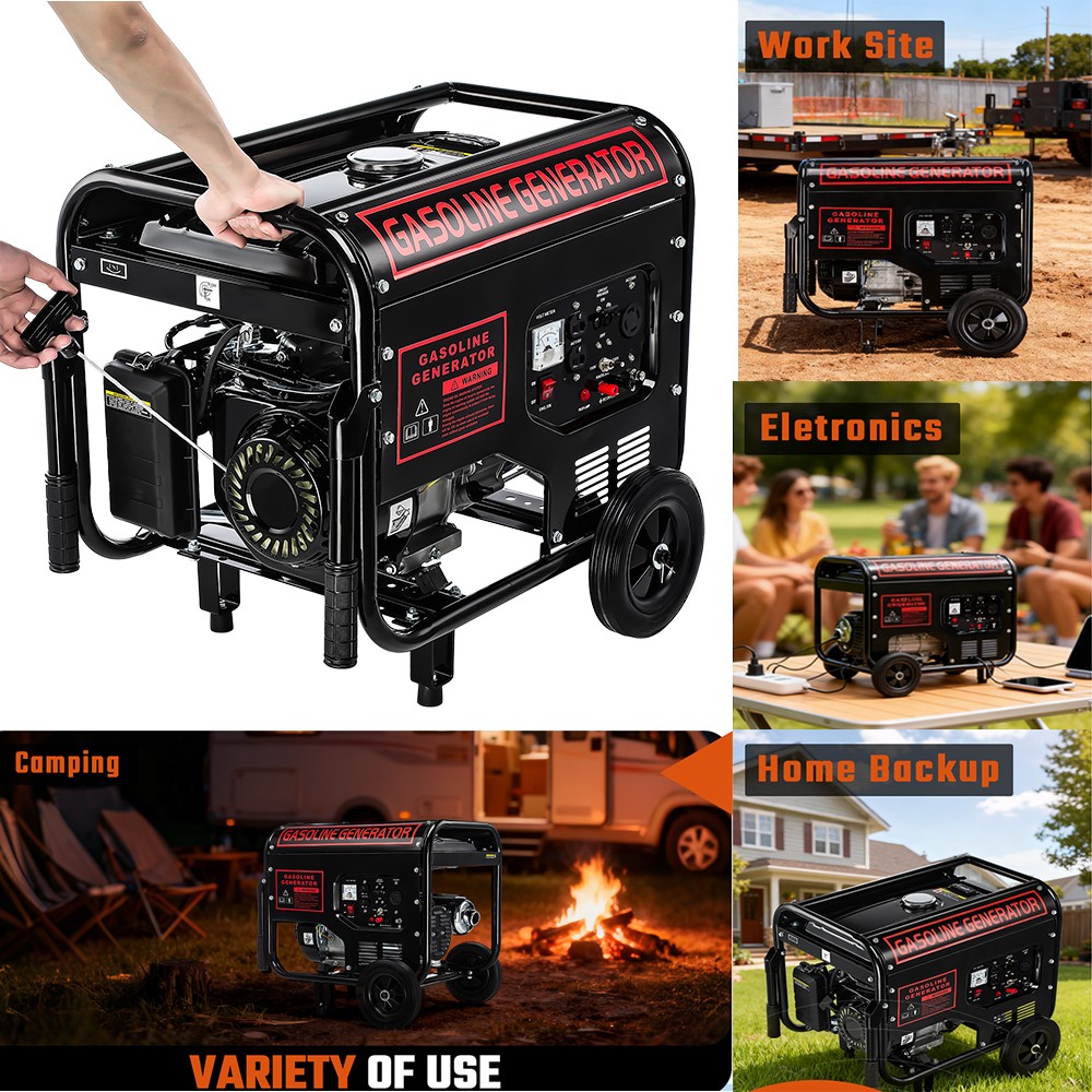 Gas Powered Quiet-for Home Backup Construction