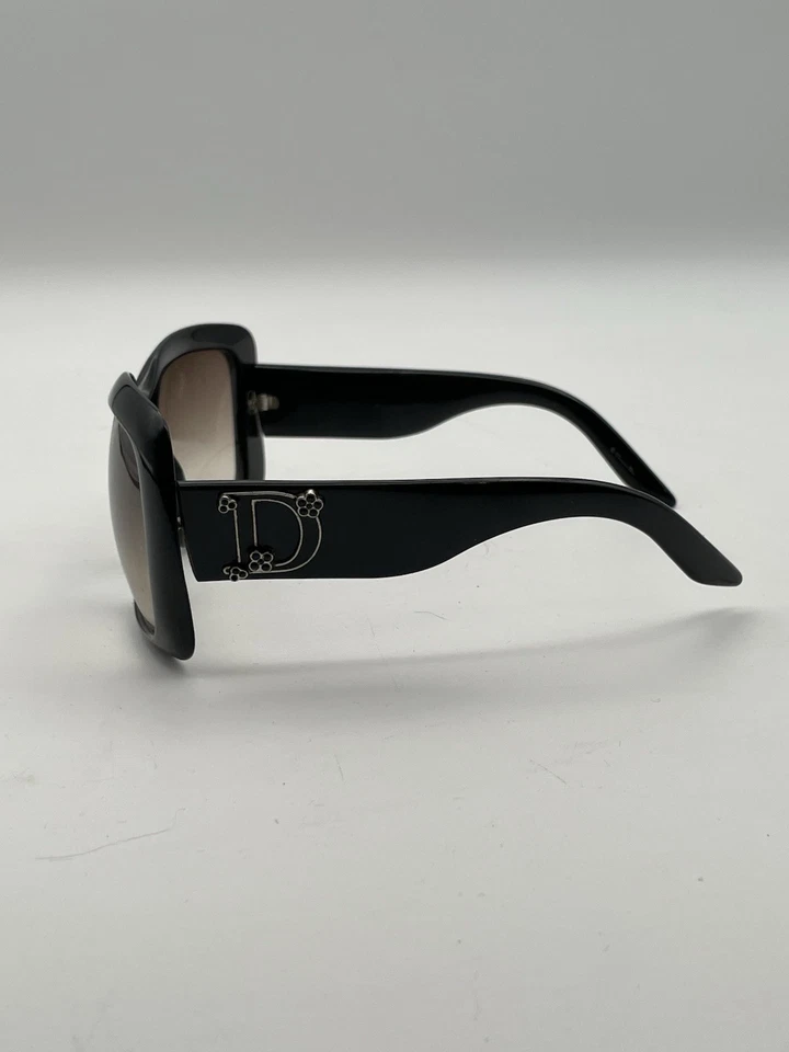 Gafas de sol CHRISTIAN DIOR Couture 1 584LF negras cuadradas con pedrería de flores negras Foto 2 de 4