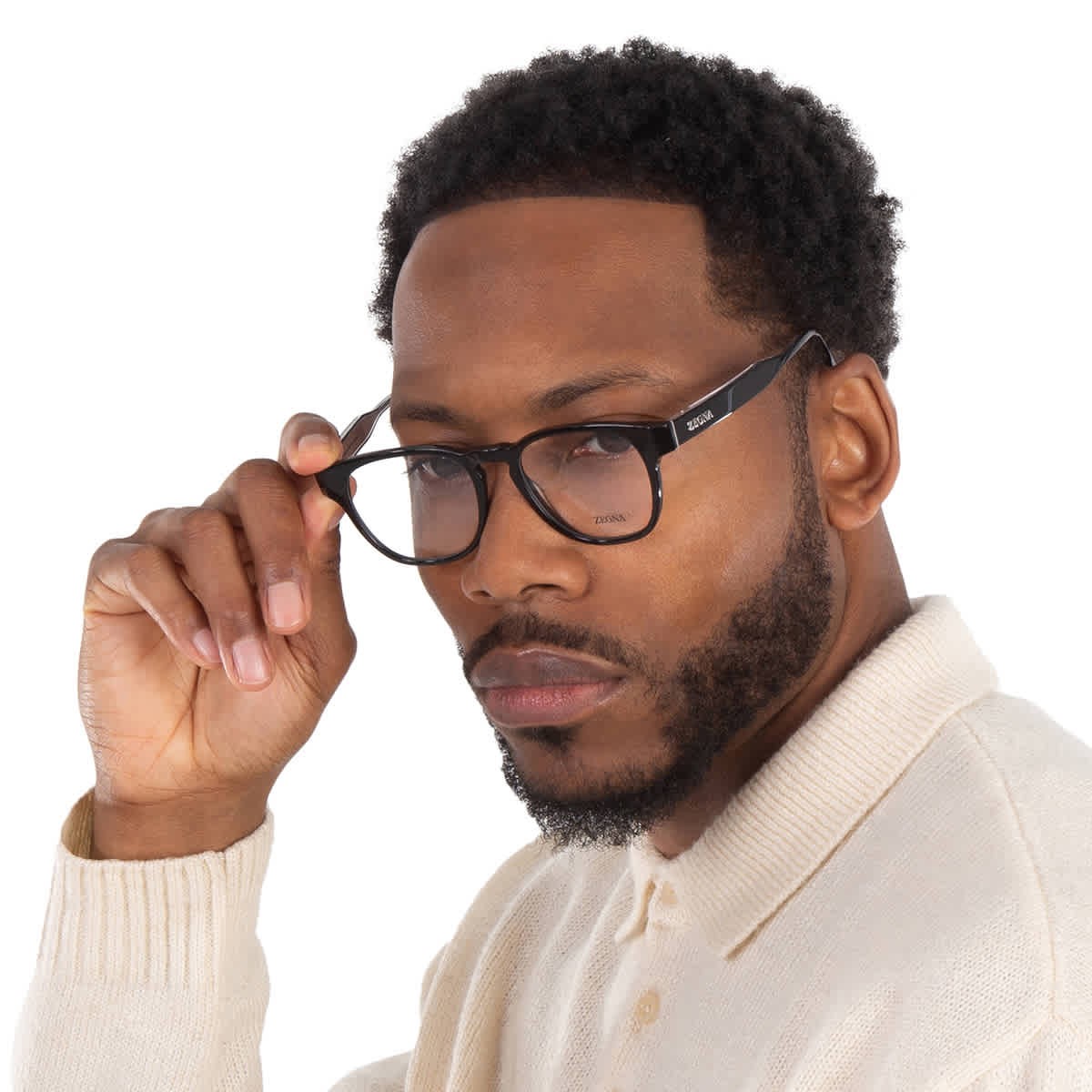 Демонстрационные квадратные мужские очки Ermenegildo Zegna EZ5261 001 51 EZ5261 001 51