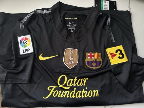 Barcelona Away Kit Messi #10 - 2011-12 Season, XL - Black