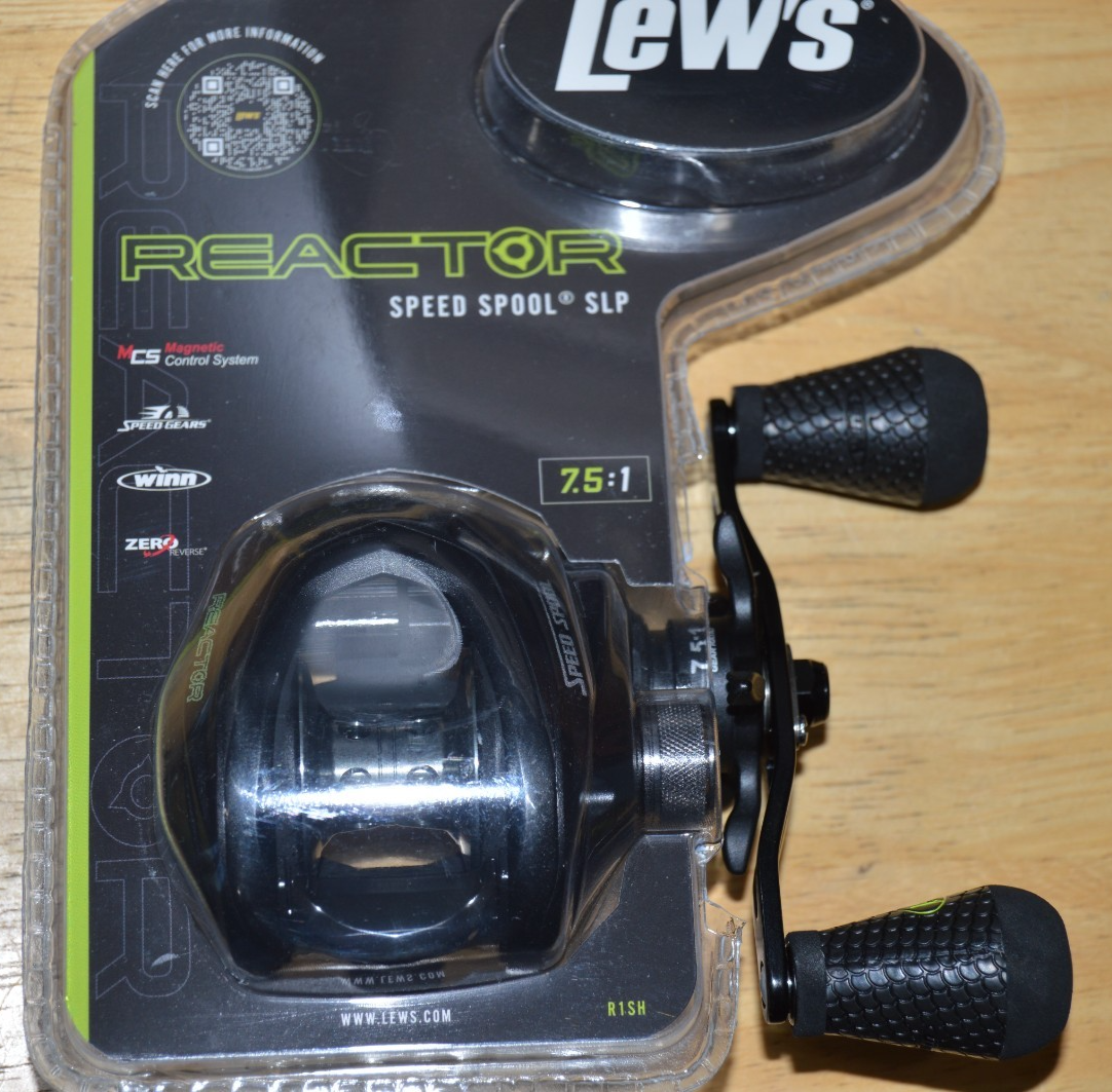 lews reactor speed spool slp baitcast reel right hand 7.5:1 7+1