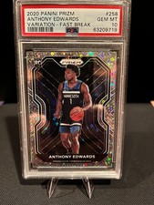 2020 Panini Prizm Anthony Edwards RC #258 Variation Fast Break PSA 10 GEM MINT R