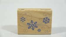 Inkadinkado Rubber Stamp Snowflake Swirl 95892 O